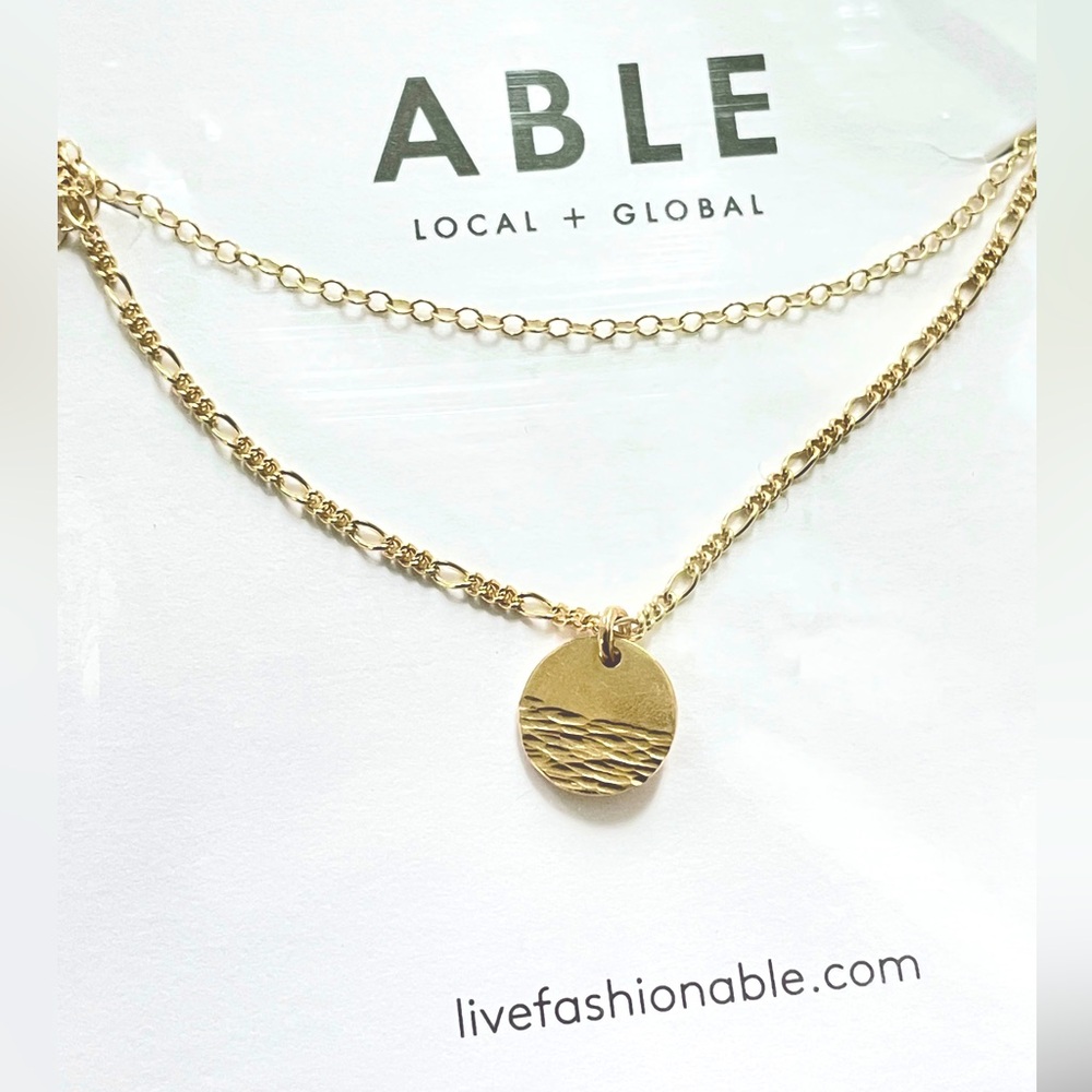 Able Gold Layered Necklace